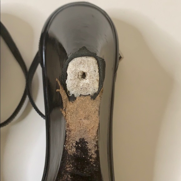 PRADA black wedges with straps - Picture 6 of 9